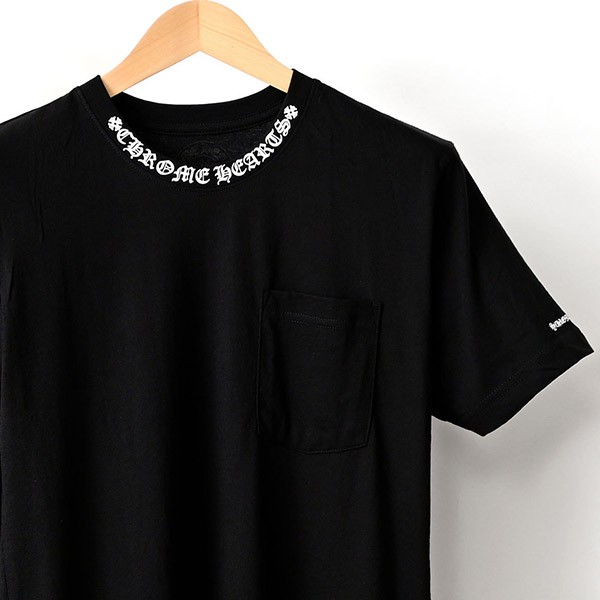 クロムハーツ ネック ロゴ 半袖 Tシャツ スーパーコピー 2412018