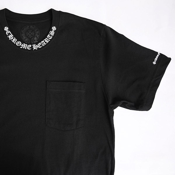 クロムハーツ ネック ロゴ 半袖 Tシャツ スーパーコピー 2412018