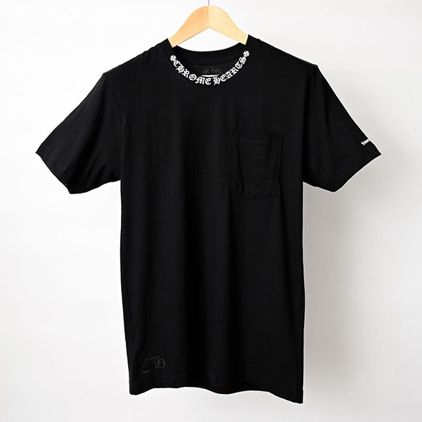 クロムハーツ ネック ロゴ 半袖 Tシャツ スーパーコピー 2412018