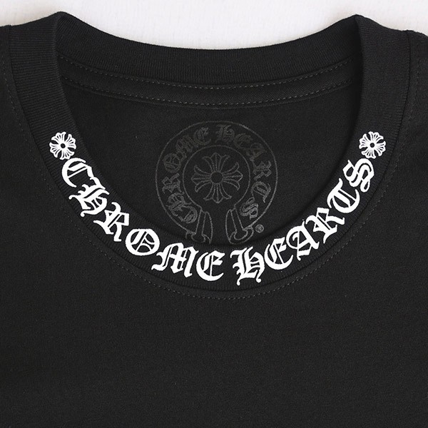 クロムハーツ ネック ロゴ 半袖 Tシャツ スーパーコピー 2412018
