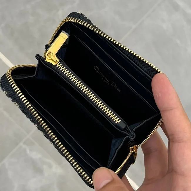 今季新作ディオール ジップコインケース ブルー  n級品 S2155UTZQ_M928