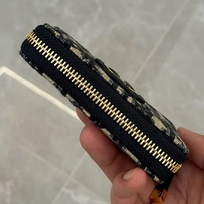 今季新作ディオール ジップコインケース ブルー  n級品 S2155UTZQ_M928