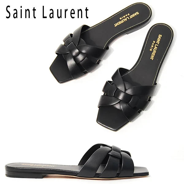 【訳あり特価】サンローラン スーパーコピー トリビュート フラットサンダル ysl20203