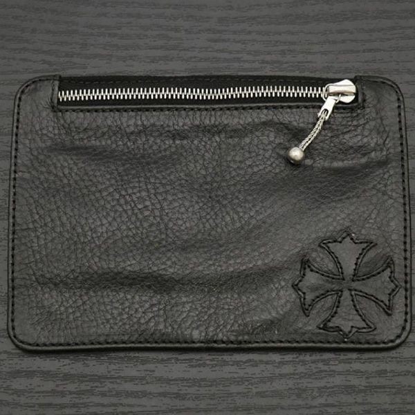 欲しい♡超限定♪クロムハーツ BANK ROBBER バンクローバー ラウンドジップウォレット 偽物 セメタリークロスパッチ ch25332