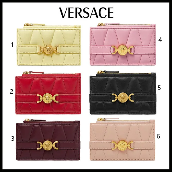 欲しい♡超限定♪ヴェルサーチ レプリカ 財布 メドゥーサ 95 ジップカードホルダー 6色 fsz996585