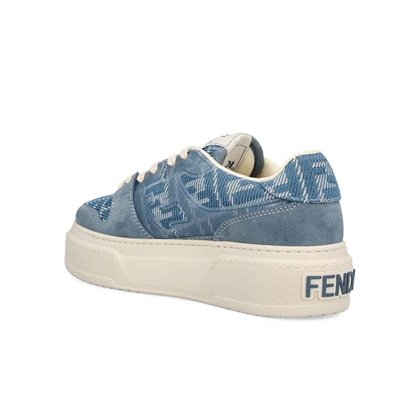 【VIPセールで入荷！】フェンディ デニム調FFジャカード スニーカー 偽物 8E8572ASAYF1RUM