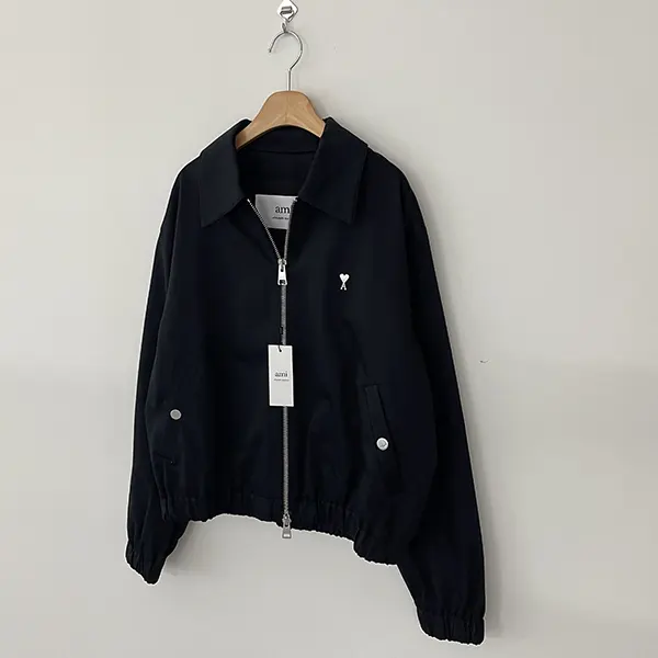 ☆安い☆アミ パリス ハートロゴ ジップジャケット N級品 Black HJK014CO0009001