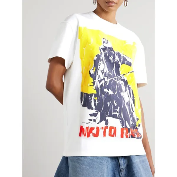 ロエベ リラックスフィット Tシャツ 偽物 コットンブレンド S540Y22X68