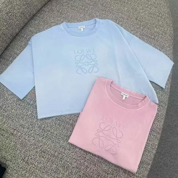★ロエベ★クロップド Tシャツ 偽物（コットン）2色 S359Y22X84