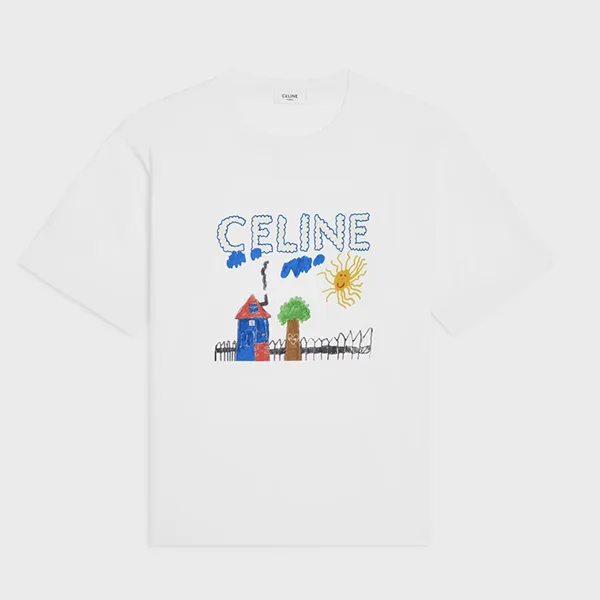 注目!セリーヌ コットンTシャツ コピー t-shirt in cotton 選べる3色 RX0D5507Z