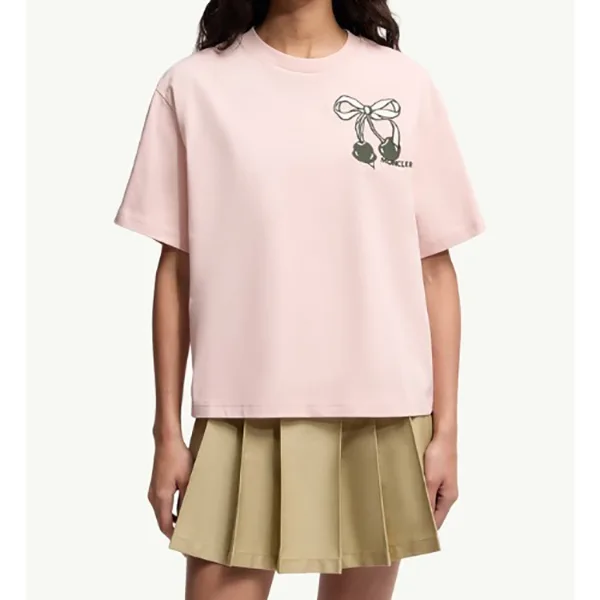 トレンド感たっぷりモンクレール ビーズロゴ コットン Ｔシャツ パチモン K20938C000