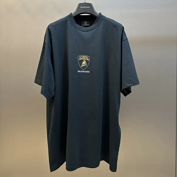 バレンシアガ × Lamborghini オーバーサイズ コピー プリント Tシャツ w25070403
