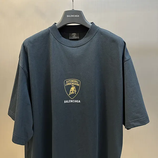 バレンシアガ × Lamborghini オーバーサイズ コピー プリント Tシャツ w25070403