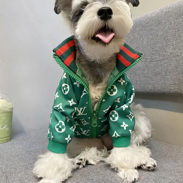 ルイヴィトン 犬服 犬コート 冬 暖かい w25070502