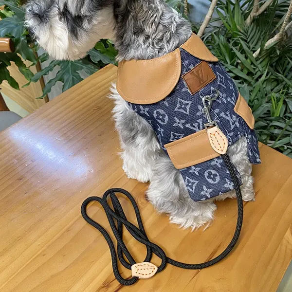 ルイヴィトン ペット服 牽引ロープ ドッグウェア 犬服 w25070504