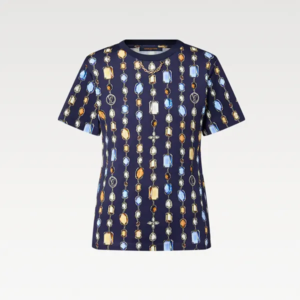 ルイヴィトン ネックレス プリントTシャツ コピー 1AI460