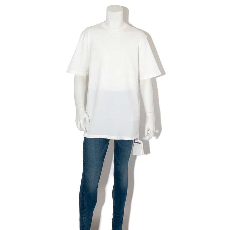 ジルサンダー ロゴ クールネックTシャツ コピー 2色 J22GC0189J46219001
