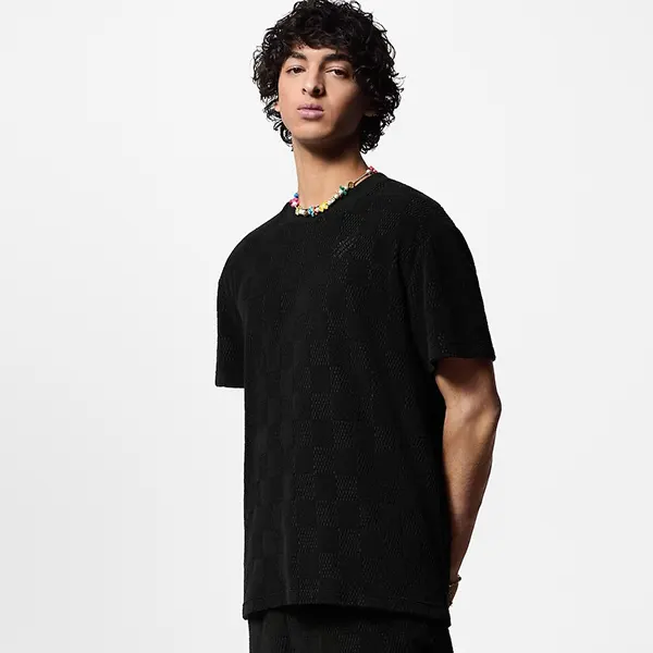 即発送ルイヴィトン ダミエフレンチテリーコットンTシャツ 偽物 1AFRBH