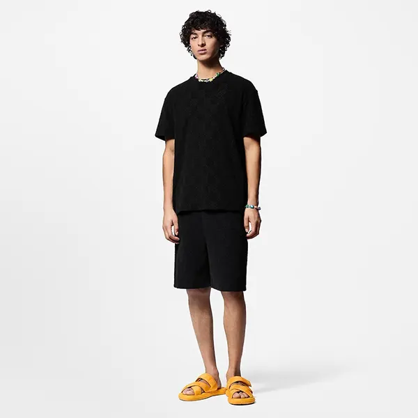 即発送ルイヴィトン ダミエフレンチテリーコットンTシャツ 偽物 1AFRBH