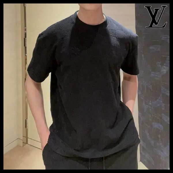 即発送ルイヴィトン ダミエフレンチテリーコットンTシャツ 偽物 1AFRBH