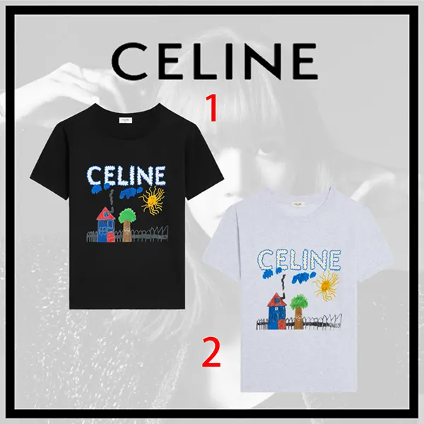 送料込追跡有セリーヌ レギュラー Tシャツ コピー コットンジャージー RX0BZ507Z