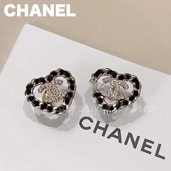 上品高見え■シャネル チェーンピアス コピー ハート CCマーク ABG335 B21852 U3435