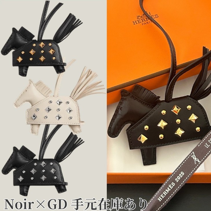 【甘辛MIXが魅力♡】エルメス ロデオ 偽物 Rock PM バッグチャーム 3色 H086961CCAA