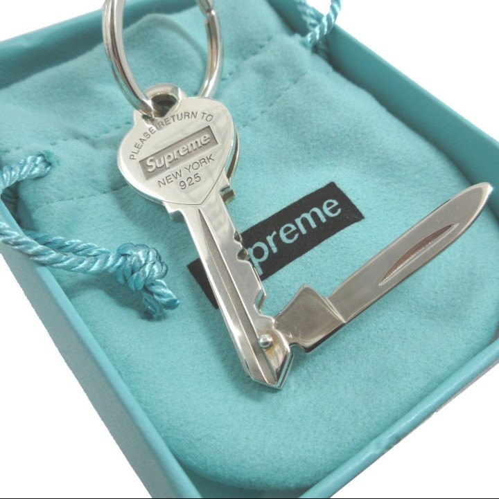 シュプリーム ティファニー キーリング偽物t8281Return to Tiffany Heart Knife Key Ring