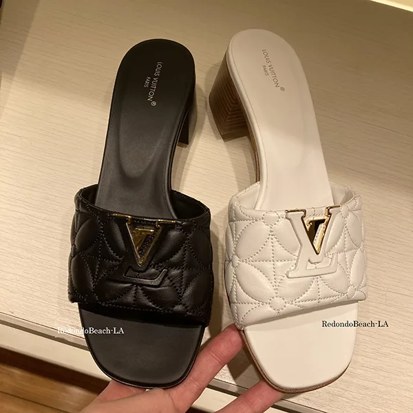 【VIPセールで入荷！】【太めヒールで歩きやすい】ルイヴィトン★LV Mare★サンダル 1ADCV