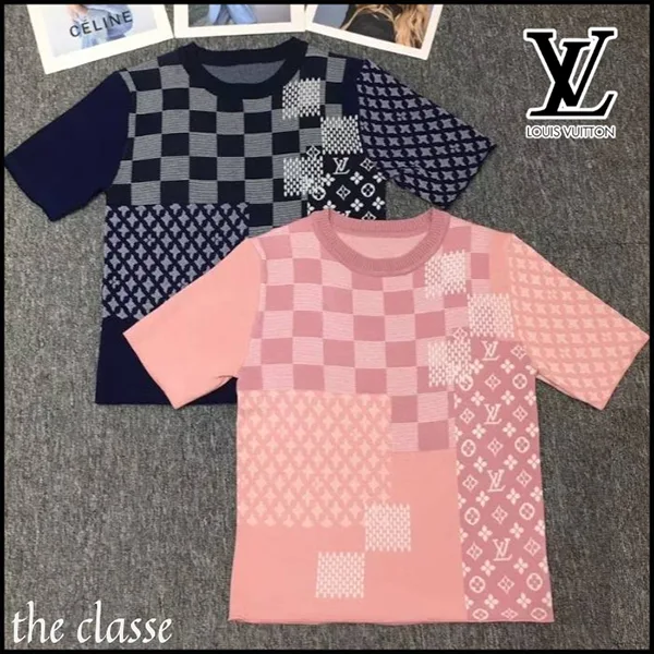 【NIGOコラボ★】涼しげパッチワーク◇ルイヴィトン Tシャツ パチモン 1AIMBW