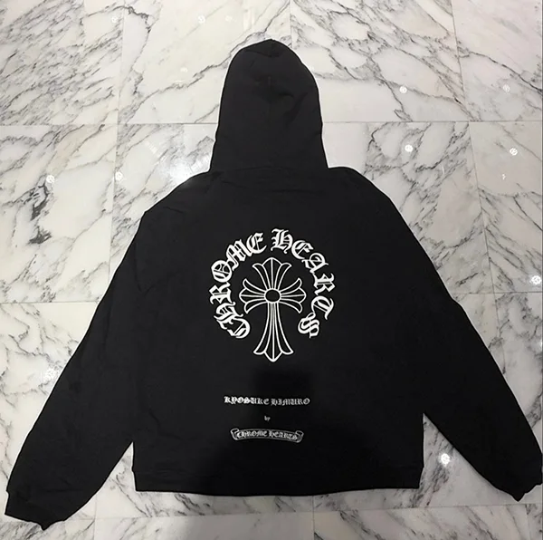 在庫ありクロムハーツ × 氷室京介 CHプラス ホースシュー ジップアップフーディ パーカー ch2591027