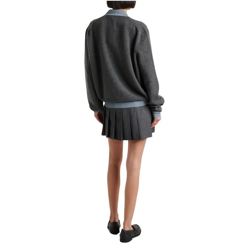 2025SSミュウミュウ カシミア×ウール ポロセーター n級品 miu655325