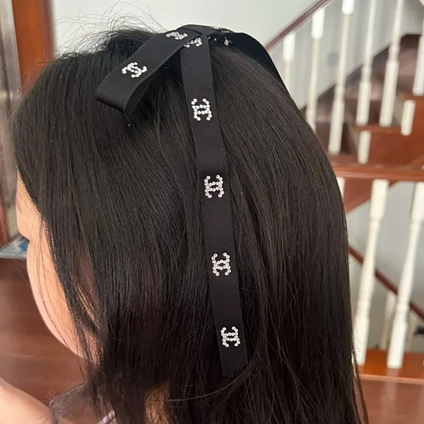 総柄ロゴ シャネル バレッタ ココマーク コピー CC ヘアアクセ リボン AAB397 B21958 U3758