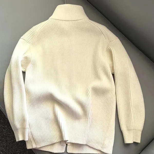 【エルメス】Hレザーディテール ニットブルゾン H2H2204DA9138