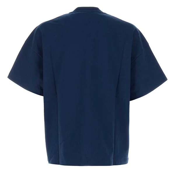 高級感溢れるジル・サンダー Navy ブルー コットン Tシャツ J54GC0011J45317