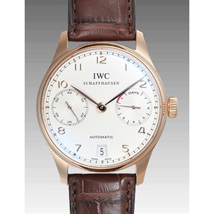 IWCコピー ポルトギーゼ オートマチック IW500113メンズ 自動巻き レッドゴールド シルバー