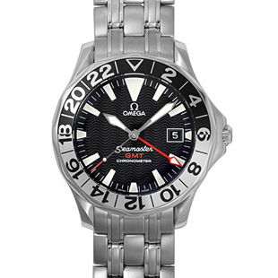 オメガ コピー シーマスター プロフェッショナル GMT 2534.50メンズ 自動巻き ステンレス ブラック