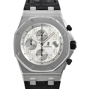 オーデマ・ピゲAUDEMARS PIGUETコピー ロイヤルオーク オフショアクロノ 26020ST.OO. D001IN.02.Aメンズ 自動巻き ホワイト／シルバー