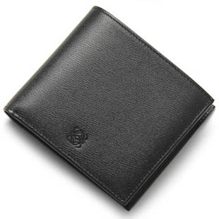 ロエベコピー 2つ折り財布 AMERICAN WALLET 103.30.501 1398  ブラック×バーガンディ10330 501 1398 メンズ