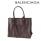 バレンシアガBALENCIAGAコピー236700 DBC0K 2203ミニトートバッグ ザ・ペーパー XS ダークブラウン