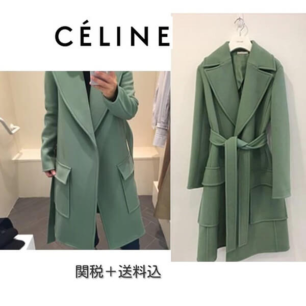 セリーヌ服コピー JADE ロングコート 2017/18年秋冬セール 28R777153