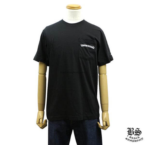 日本未入荷 クロムハーツ  Tシャツ 偽物 スクロールラベル ブラック 20040206