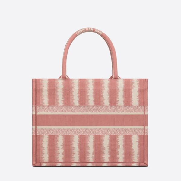 ディオール 偽物 BOOK TOTE スモールバッグ D-Stripes エンブロイダリー M1296ZRFQ_M928