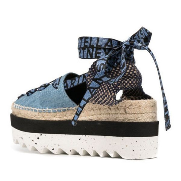 ステラマッカートニー サンダル 偽物☆Gaia Platform Espadrilles☆送料込 800159N02221073