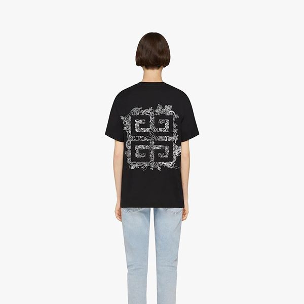 話題国内完売ジバンシィ スーパーコピー 刺繍入りジャージー Tシャツ 2色 BW707Z3ZAB-001