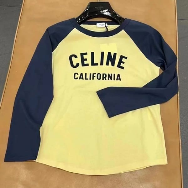 ☆超人気☆セリーヌ 70S ロゴ入り カリフォルニアTシャツ 偽物 2X19H671Q.11LD
