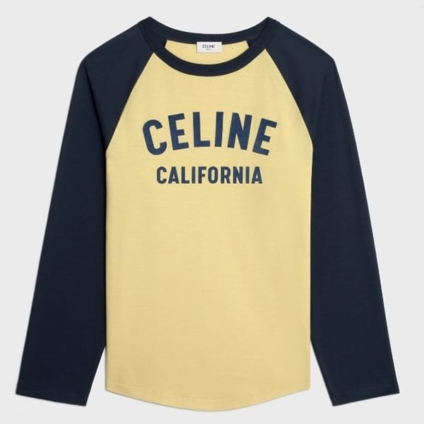☆超人気☆セリーヌ 70S ロゴ入り カリフォルニアTシャツ 偽物 2X19H671Q.11LD