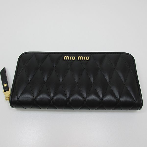 可愛いミュウミュウ★キルティングレザー長財布 コピー