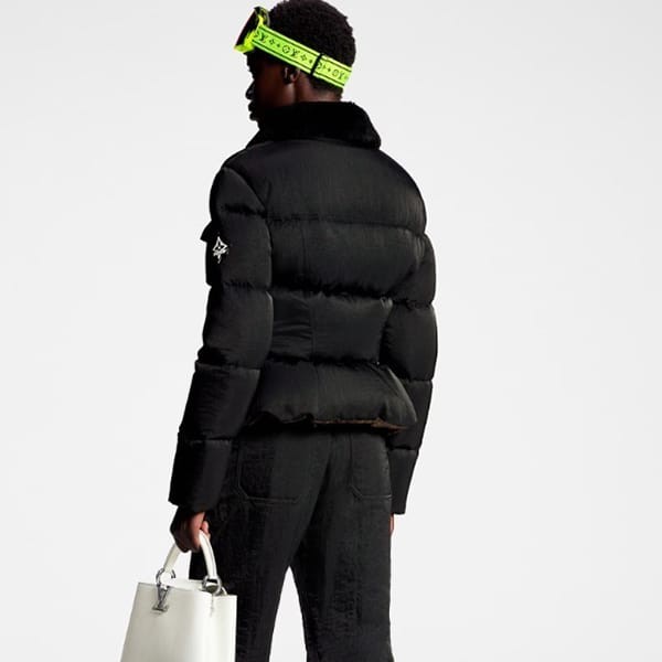 ルイヴィトン コピー LV Ski ダウンジャケット ナイロン 黒 1AC0N9