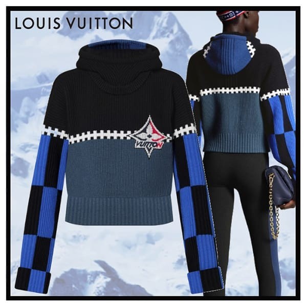 大人気定番ルイヴィトン LV Ski  セーター フード クロップド 偽物 1AC1A0